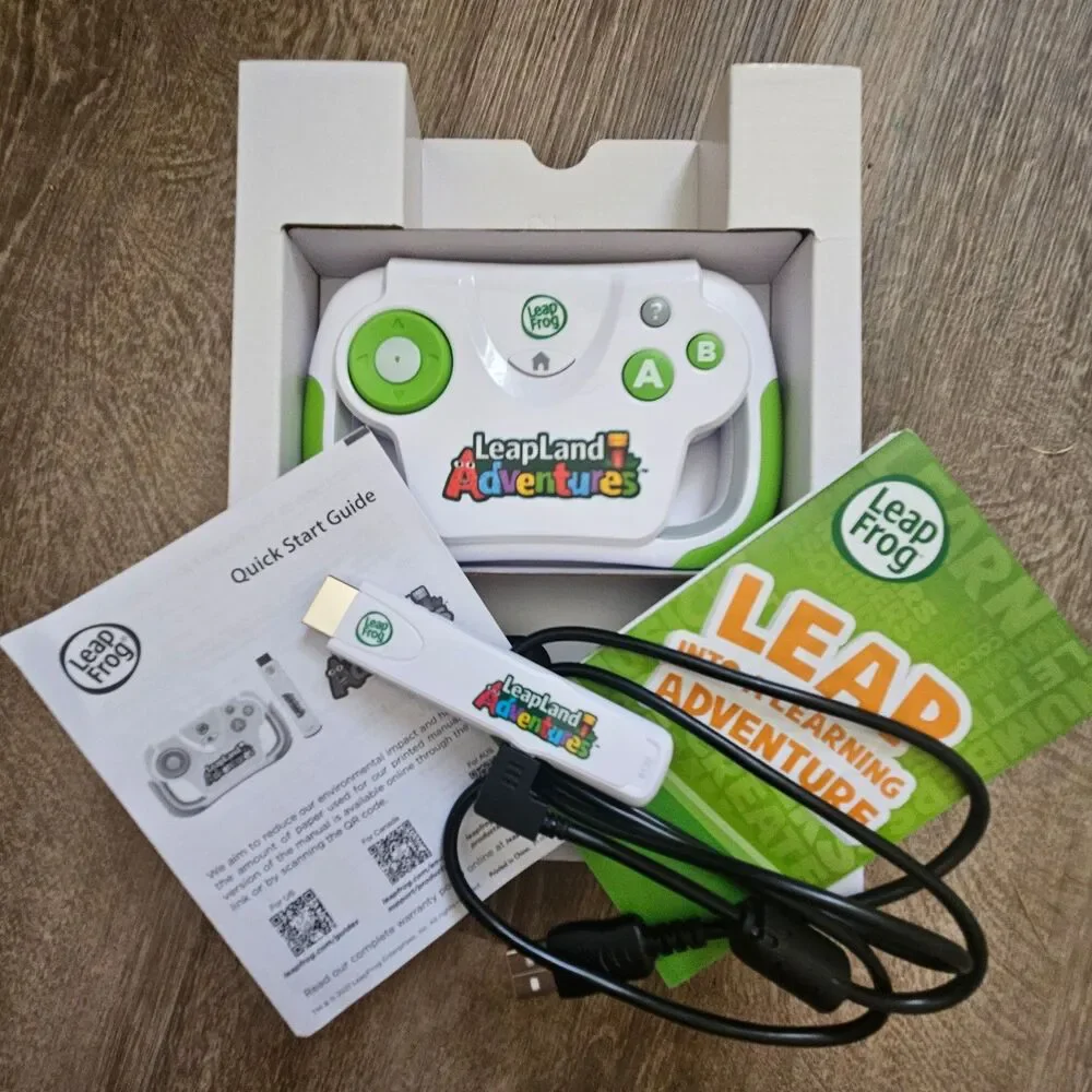 LeapFrog LeapLand Adventures HDMI Learning Video Game Complete In Box 3yrs+